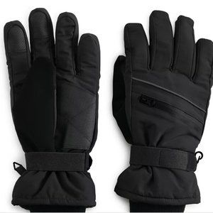 🆕 TEK GEAR 3M Thinsulate Black Touch Screeen Water Resistant Gloves S/M